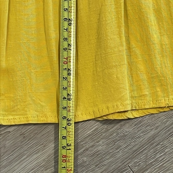 Torrid Women’s Tank Top 2X Yellow Boho Babydoll Sleeveless Button Front Tiered - Picture 15 of 16